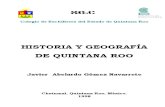 Historia y Geografía de Quintana Roo