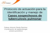 Protocolo de actuación para la identificación y manejo de Casos sospechosos de tuberculosis pulmonar