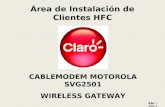 Cablemodem SVG2501 Claro Peru 25-04-2012