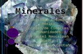 Minerales. Quimica
