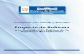 Reformas a La Constitucion Propuestas Por Presidente Perez Molina
