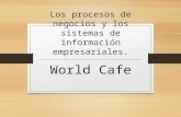 World Cafe Taller - Workshop