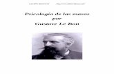 Gustave Le Bon Psicologia Masas