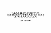 JAN POTOCKI Manuscrito Encontrado en Zaragoza