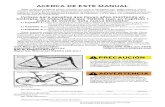 Manual Del Usuario de Bicicletas