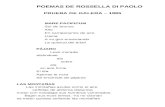 Cuatro Poemarios de Rossella Di Paolo