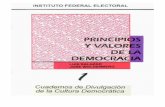 Cuaderno de Divulgacion de La Cultura Democratica Principios y Valores