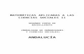 Programacion Exedra Matematicas Aplicadas a Las Ciencias Sociales 2 BACH Andalucia