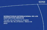NORMATIVIDAD INTERNACIONAL DE LOS DISPOSITIVOS MÉDICOS