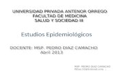 6. Estudios epidemiológicos
