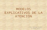 MODELOS EXPLICATIVOS DE LA ATENCIÓN