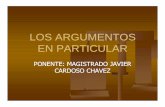 Argumentacion juridica. Los argumentos en particular - Javier Cardoso Chávez