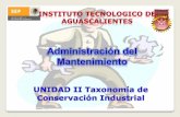 Unidad 2 Taxonomia de La Conservacion Industrial