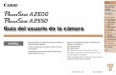 PowerShot A2500 PowerShot A2550 Camera User Guide ES