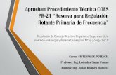 Aprueban Procedimiento Técnico COES PR-21
