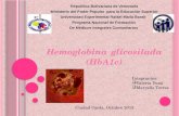 Hemoglobina Glicosilada TRABAJO FINAL Valeria