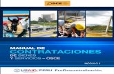 MANUAL DE CONTRATACIONES DE BIENES Y SERVICIOS – OSCE  MODULO 1