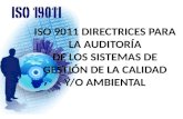 ISO 9011 DIRECTRICES PARA LA AUDITORÍA