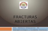 Dra. Ehchevarria - Fracturas Abiertas