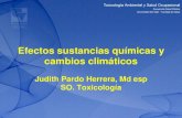 Efectos Sustancias Quimica y Cambio Climatico Dra Judith Pardo h