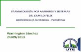 Washington Sánchez - Antibioticos B-láctamicos Penicilinas