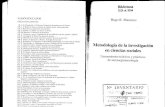 Mancuso- Metodología de la investigación. Cap 1