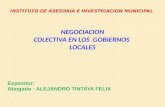 NEGOCION  COLECTIVA EN LOS GOBIERNOS LOCALES - CAÑETE Oct. 2012