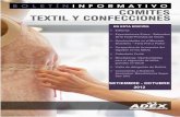 ADEX DATA TRADE Boletín  Textil y Confecciones - Setiembre Octubre