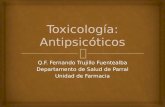 Toxicología Antipsicóticos