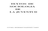 Remedios Martinez Verdu - Textos de Sociologia de La Juventud