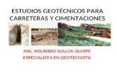 ESTUDIOS GEOTÉCNICOS PARA CARRETERAS