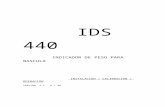 IDS 440 indicador de peso Manual Español