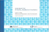 Debate Parlamentario de La Ley Seg Interior