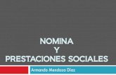 N³mina y prestaciones Sociales