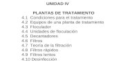 Unidad IV- Plantas de Tratamiento