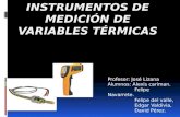 Instrumentos de medición de variables térmicas 1