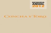 Memoria Concha y Toro 2012