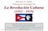 Historia 3° medio - Revolución Cubana (1952 - 1959)