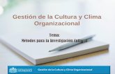 Metodologías para el diagnóstico de cultura organizacional