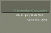 Iv Jornadas Culturales Curso 2007 2008(2003)
