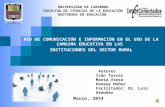 Red de Comunicaciòn e Informaciòn en el Uso Canaima educativa las Instituciones del Sector Rural