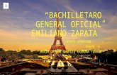 Bachilletaro general oficial emiliano zapata