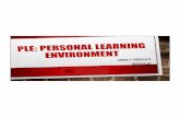 PLE PERSONAL LEARNING ENVIROMENT