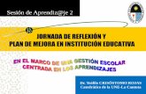 Jornada de Reflexión y Plan de Mejora en instituciones educativas