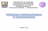 Técnicas histológicasy microscopio