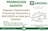 Promociones Agosto en Gayosso Aguascalientes
