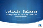Leticia Salazar Entrega de 5 mil becas en centro de convenciones.