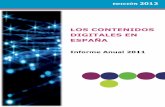 Informe de contenidos digitales en España
