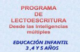 Programa de lectoescritura infantil por inteligencias multiples.