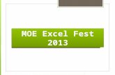 MOE Excel Fest 2013